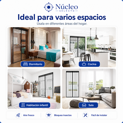Cortina de puerta mosquitera magnética - Promo 2x1