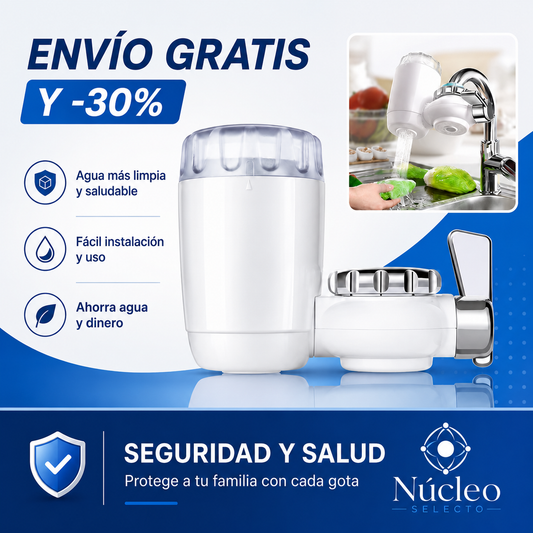 Purificador de Agua para Grifo – Limpieza y seguridad 💧