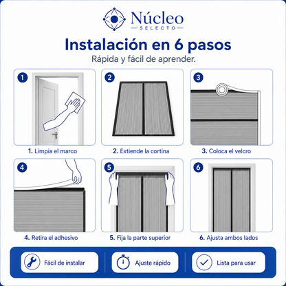 Cortina de puerta mosquitera magnética - Promo 2x1
