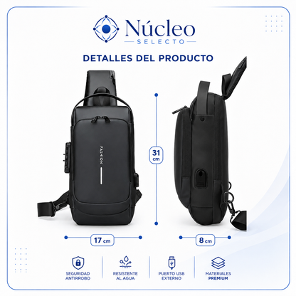 Mochila Antirrobo Impermeable Con USB – Seguridad Inteligente 🔐