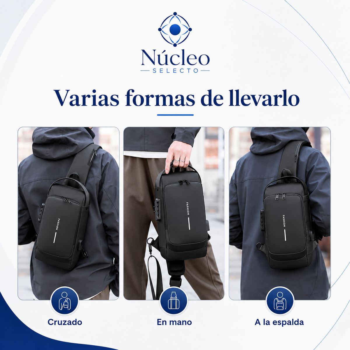 Mochila Antirrobo Impermeable Con USB – Seguridad Inteligente 🔐
