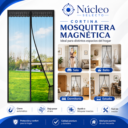 Cortina de puerta mosquitera magnética - Promo 2x1